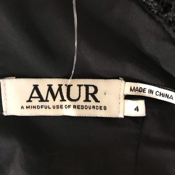 Amur Revolve Valentina Black Lace Dress 4 - Picture 7 of 8